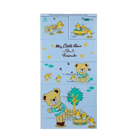  Tủ Lucky 5T 3865 - Gấu kéo gà 