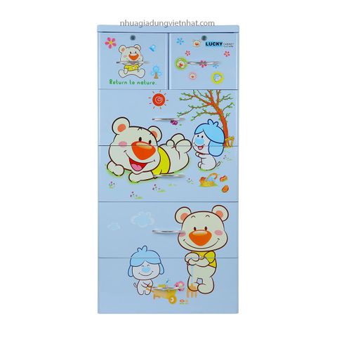  Tủ Lucky 5T 3865 - Gấu nằm 