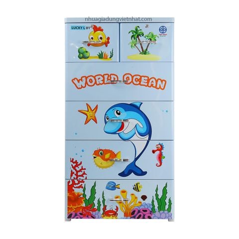  Tủ Lucky Lớn 5T 3825 - Cá heo 