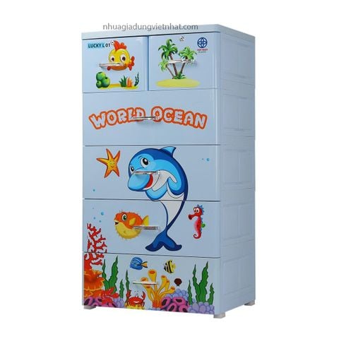  Tủ Lucky Lớn 5T 3825 - Cá heo 