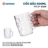  Cốc bầu 500ml 6364 