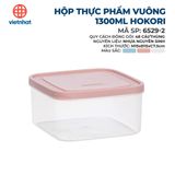  Hộp thực phẩm vuông 1300ml Hokori 6529-2 