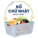  Rổ chữ nhật Hokori 3318 