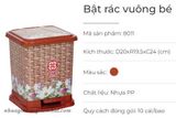  Bật rác vuông bé 8011 