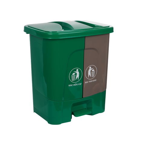  Bật rác hai ngăn 8020 