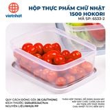  Hộp thực phẩm chữ nhật 1500 Hokori 6533-2 