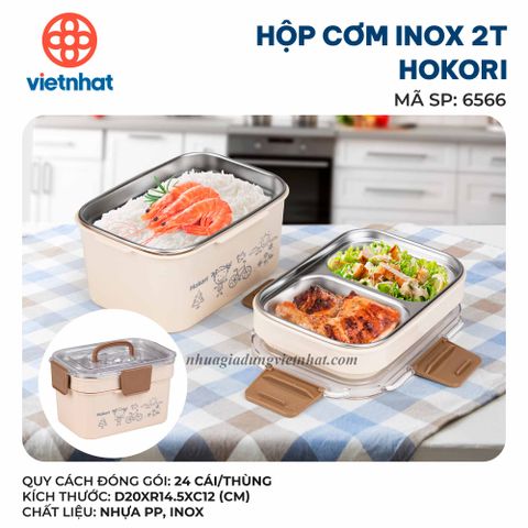  Hộp cơm inox 2T Hokori 6566 