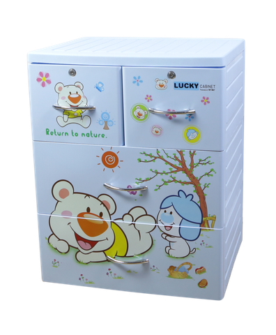  Tủ lucky 3T 3863 - Gấu nằm 