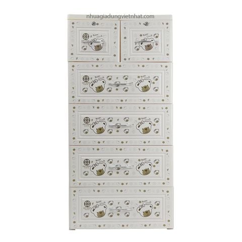 Tủ Baby 5T 3835 - Gấu ghi 