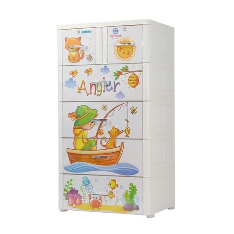  Tủ Funny 5T 3821 - Bé câu cá 