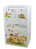  Tủ Lucky 4T 3864 - Gấu vàng 