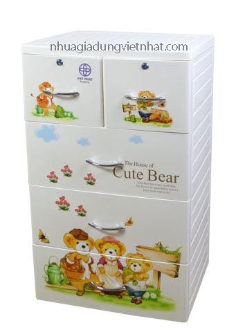  Tủ Lucky 4T 3864 - Gấu vàng 