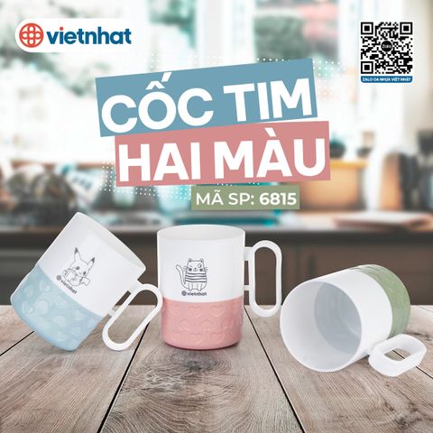  Cốc tim 2 màu 6265 