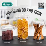  Hộp đựng đồ khô tròn 800ml Hokori 6593 