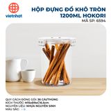  Hộp đựng đồ khô tròn 1200ml Hokori 6594 