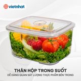  Hộp lạnh chữ nhật Tomei 4200ml Hokori 6562 