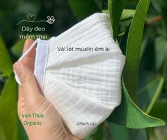 KHẨU TRANG VẢI MUSLIN NGƯỜI LỚN