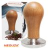  Neouza - Tamper nén cà phê bằng cán gỗ (53mm, 58mm) 