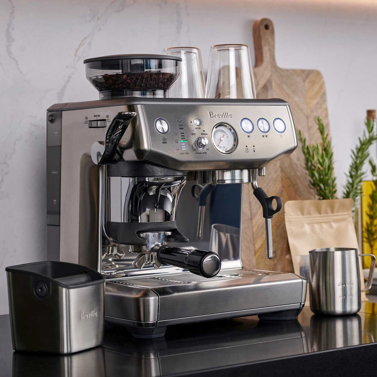 Breville Barista Express Black Friday Deals Máy pha cà phê Breville 876 the Barista Express™ Impress - BES876 BSS