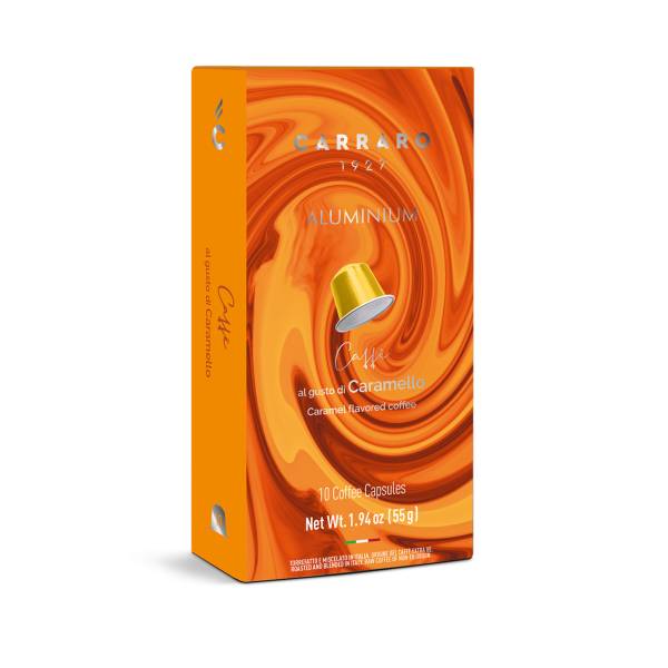  Cà phê viên nén nhôm Carraro Caramel Flavour 