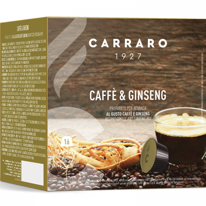  Cà phê viên nén nhôm Caffe and Ginseng 16 viên loại Dolce Gusto 