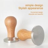  Neouza - Tamper nén cà phê bằng cán gỗ (53mm, 58mm) 