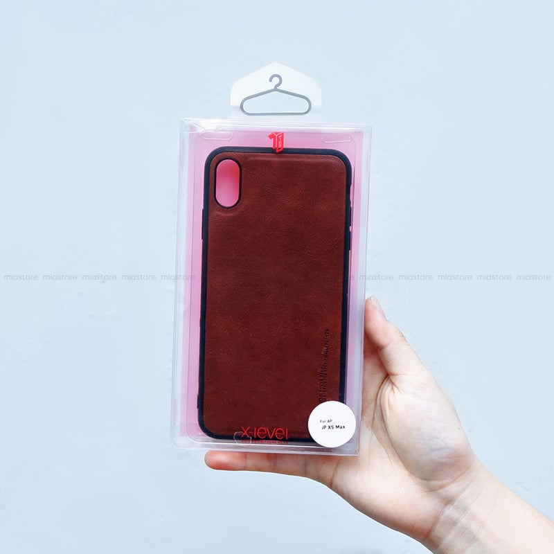 Ốp lưng da iPhone XSmax X-level - Leather Case