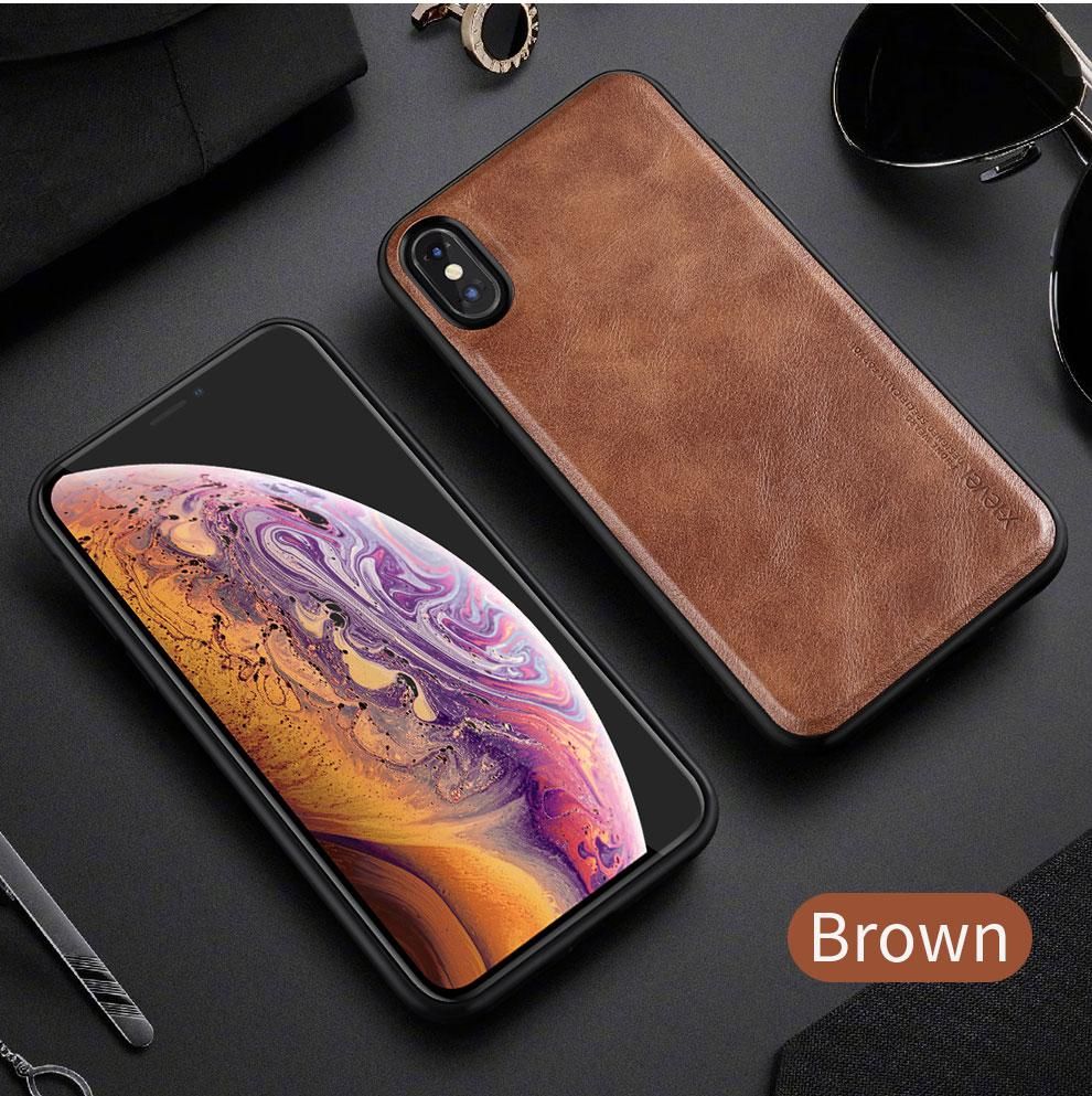 Ốp lưng da iPhone XSmax X-level - Leather Case