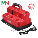  Đế sạc nhanh 12V-18V 6 cổng Milwaukee M12-18C3 