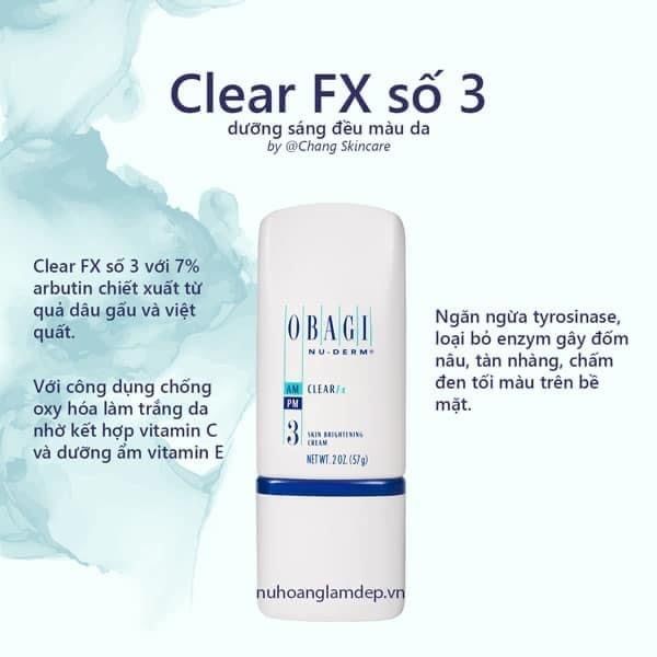  Obagi nu-derm clear fx 3 