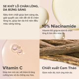  TINH CHẤT THU NHỎ LỖ CHÂN LÔNG VÀ LÀM SÁNG DA 10% NIACINAMIDE BOOSTER 