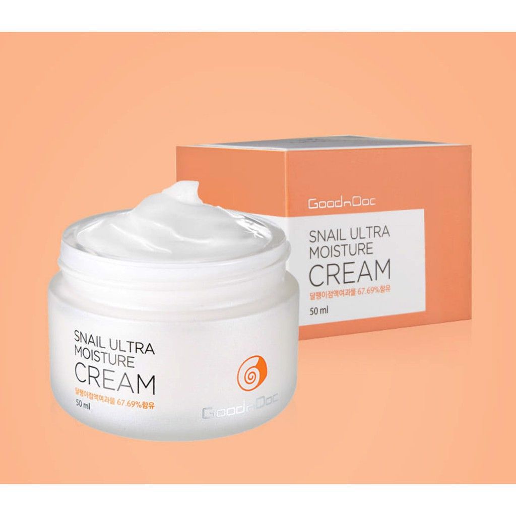  Kem Dưỡng Da Chống Lão Hóa Cấp Ẩm Chống Nhăn Trẻ Hóa Da Từ Ốc Sên GoodnDoc Snail Ultra Moisture Cream 