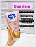  Dưỡng Thể Vaseline 10x Serum Gluta-Hya 330Ml Thái Lan- Màu hồng ban đêm 