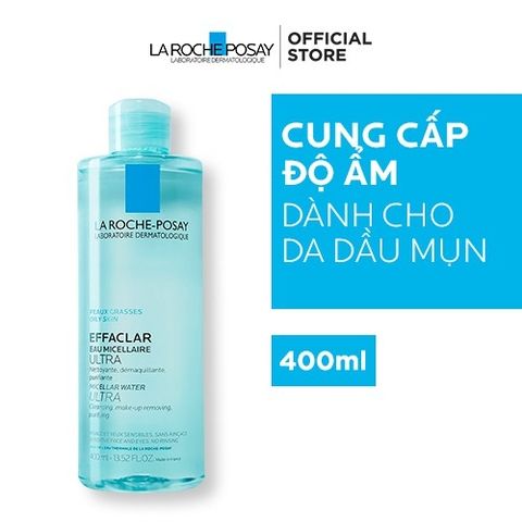  Nước Tẩy Trang Cho da dầu nhạy cảm  La Roche-Posay Eau Micellaire Peaux Reactives Skin 