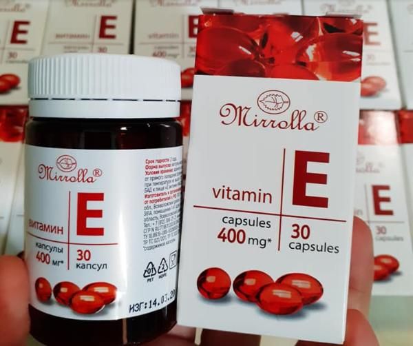  Vitamin E Đỏ Nga Mirrolla 400mg Hộp 30 Viên 