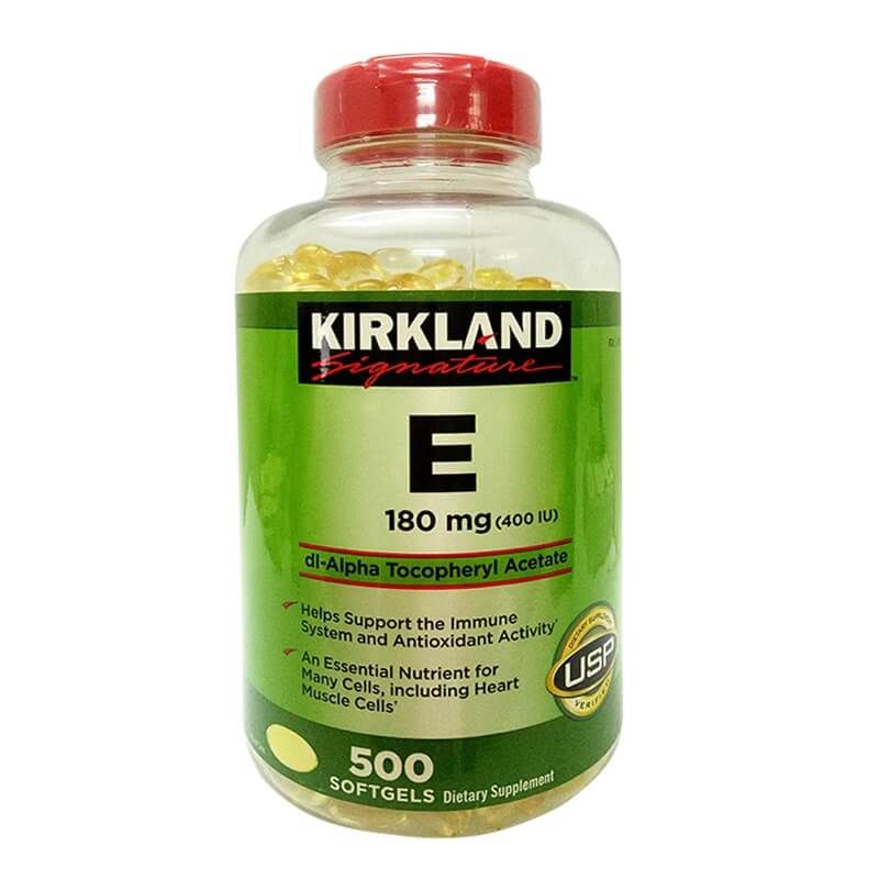  Viên uống Vitamin E Kirkland nắp đỏ của Mỹ 