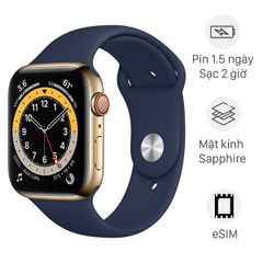 Apple Watch Series 6 Viền Thép Dây Cao Su (LTE)