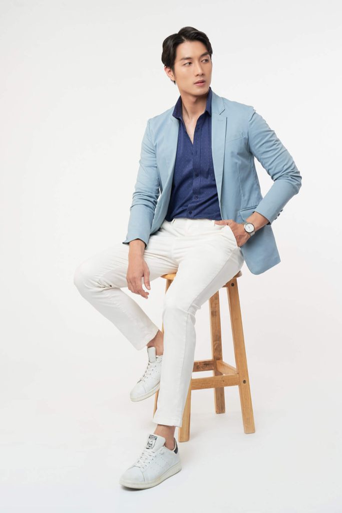 Áo Sơ Mi Nam Vải Bamboo Tay Ngắn N&M 2101046