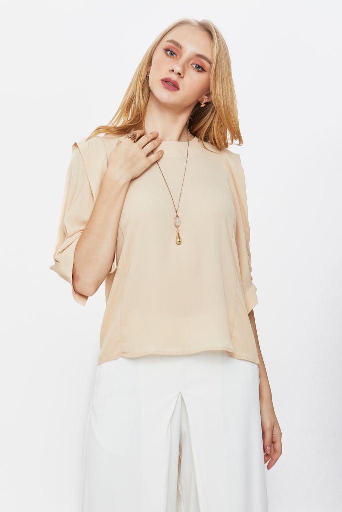 Áo Kiểu Thời Trang Nữ Tay Lửng N&M 1810071