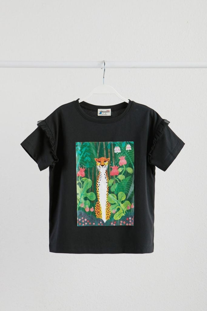 Áo thun in họa tiết Bé gái tay ngắn NINOMAXX KIDS 2102008