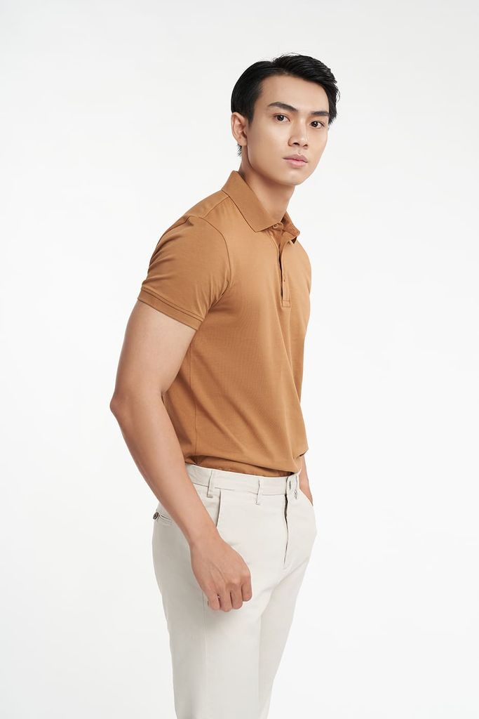 Special Polo Nam Vải Cotton Mercerized Form Travel Fit N&M 2203013