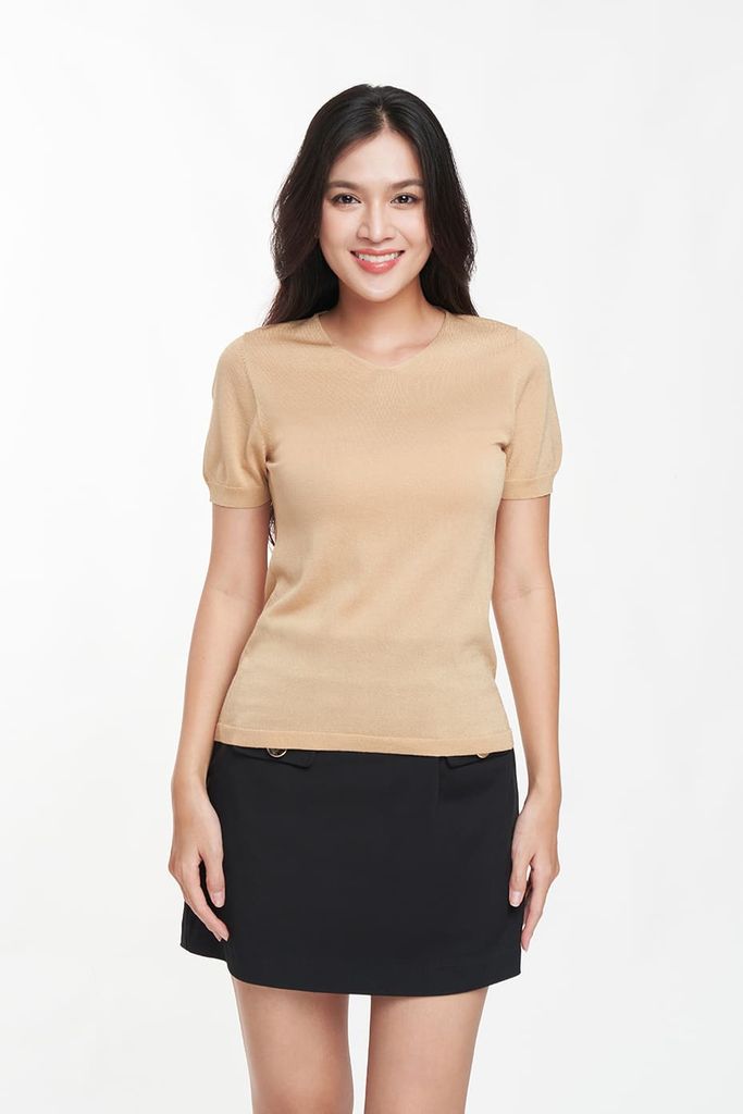Áo sweater Basic Nữ vải dệt Kim N&M 2304012