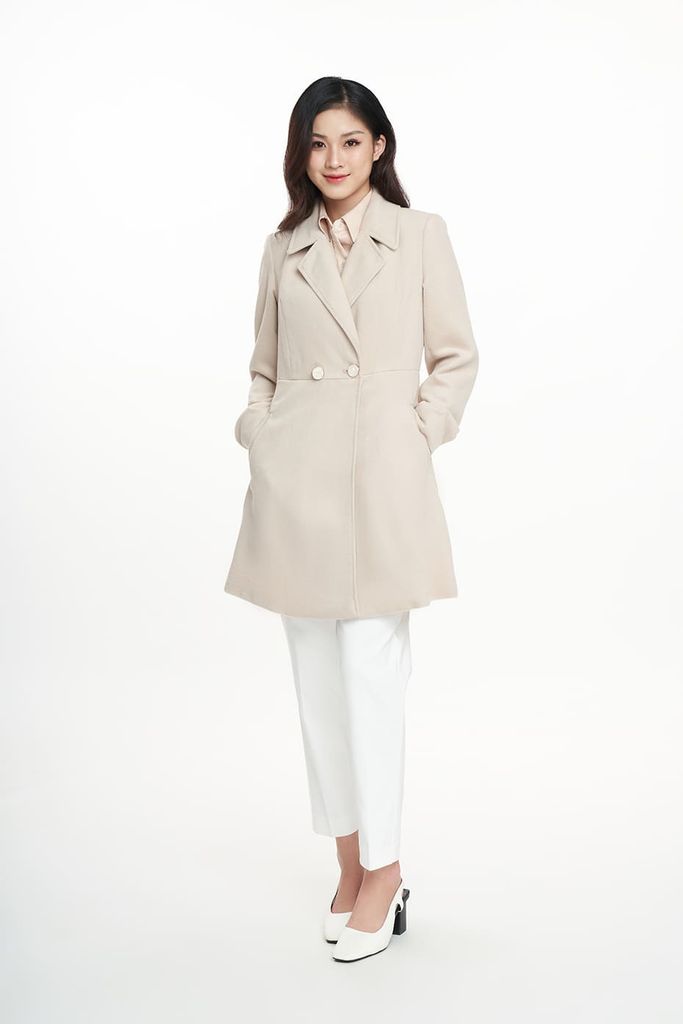 Áo Khoác Dạ Nữ Măng Tô N&M 2207031