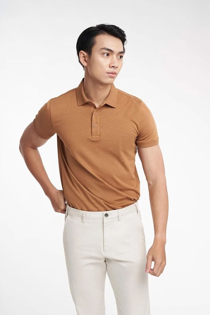 Special Polo Nam Vải Cotton Mercerized Form Travel Fit N&M 2203013