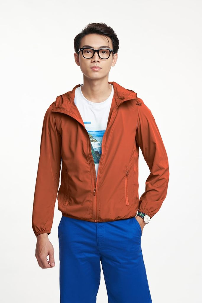 [Size XS 55kg] Áo Khoác Dù Nam Nữ Unisex Trượt Nước Siêu Nhẹ Ninomaxx 1811100
