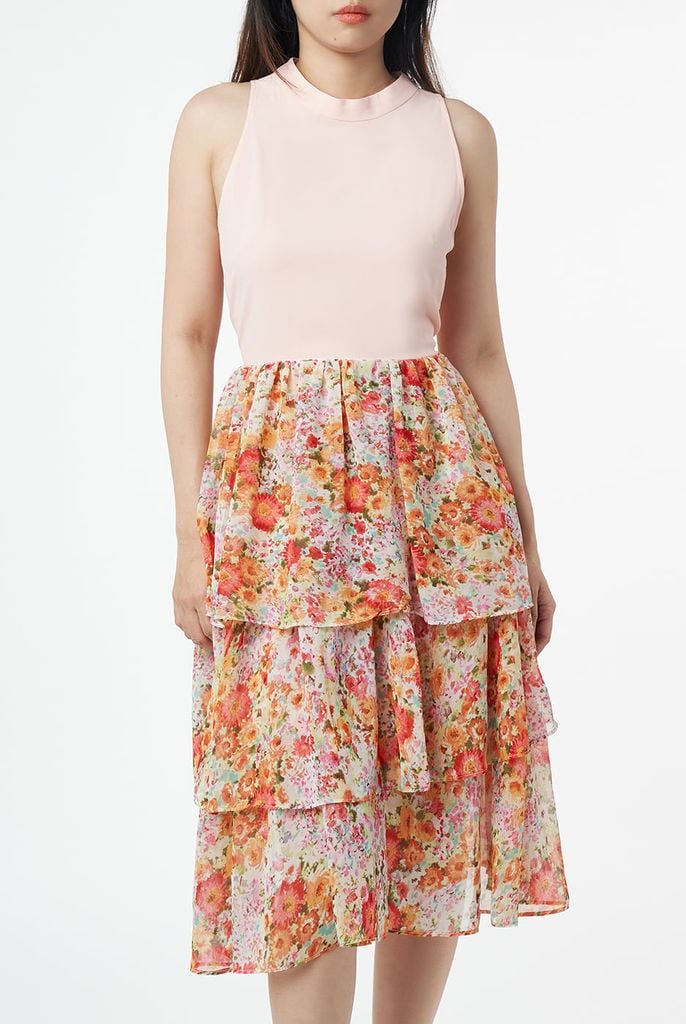 Đầm thời trang Nữ in hoạt tiết N&M 1803031