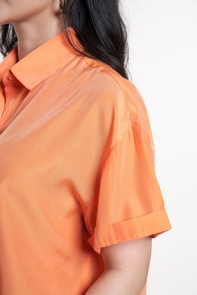 Áo Sơ Mi Thời Trang Nữ Tay Lửng 2408006
