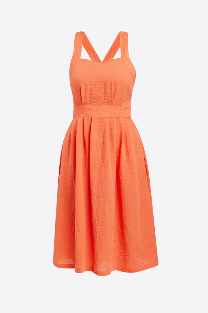 Đầm Kiểu Linen Dây Chéo Nữ N&M 2005004