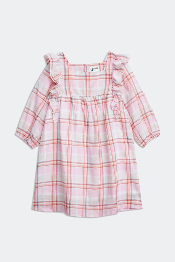 Đầm Bé gái caro cotton NINOMAXX KIDS 2104060