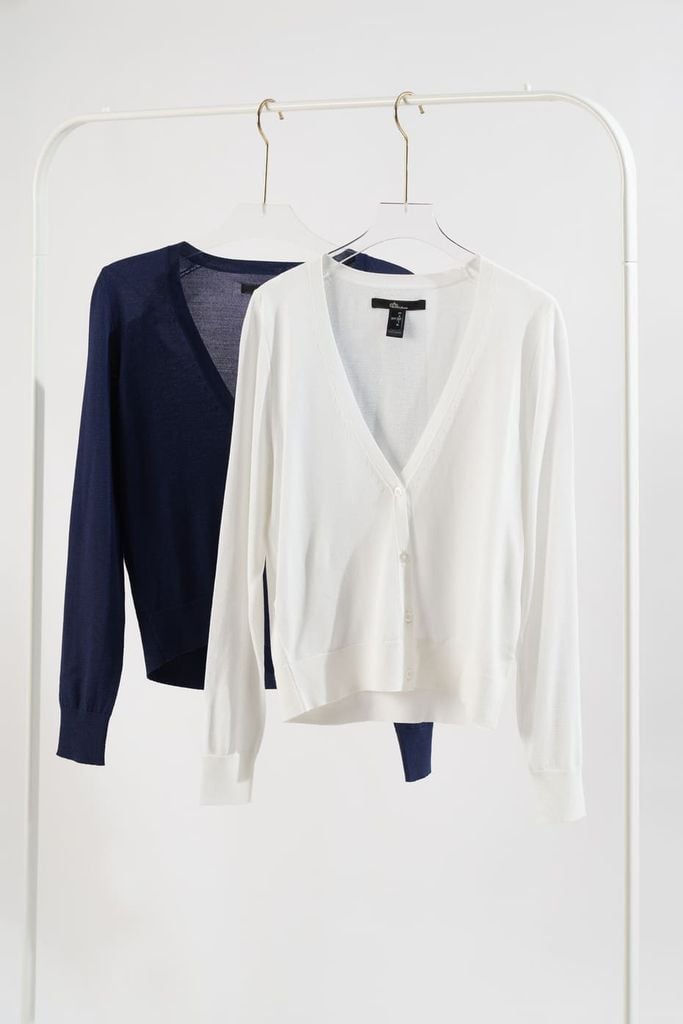 Áo dệt cardigan Basic Nữ cổ tim N&M 2304011